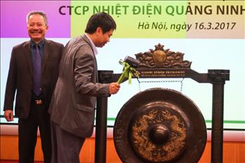 Khai trương giao dịch Cổ phiếu của Công ty Cổ phần nhiệt điện Quảng Ninh trên sàn giao dịch chứng khoán Hà Nội (HNX)