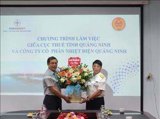 Cục Thuế  tỉnh Quảng Ninh thăm và chúc mừng Công ty cổ phần Nhiệt điện Quảng Ninh nhân Ngày doanh nhân Việt Nam 13/10