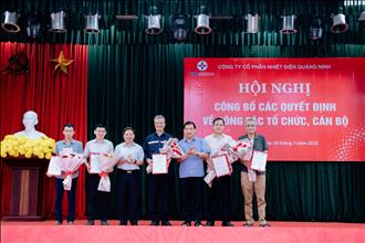 Nhiệt điện Quảng Ninh đổi mới tổ chức, kiện toàn cán bộ: Bước đi cần thiết trong xu thế tinh gọn bộ máy
