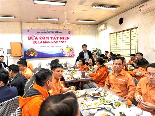 Nhiệt điện Quảng Ninh - Ấm áp bữa cơm tất niên trước thềm năm mới Bính Ngọ 2026